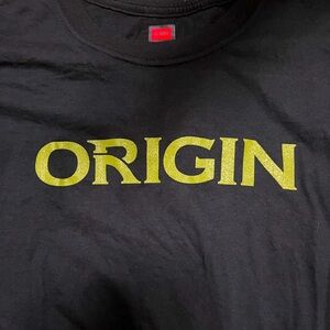 ORIGIN black XL T-shirt MADE IN USA
